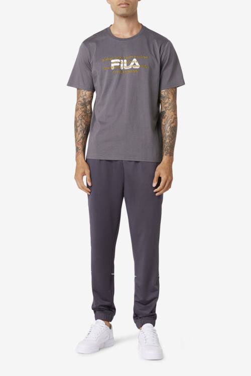 Fila Pepacton Tee Miesten T Paidat Harmaat | Fila840RN