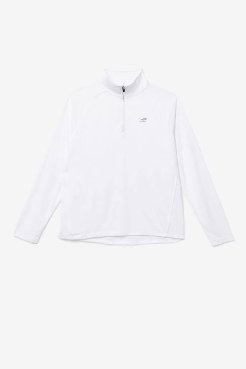 Fila Pickleball 1/4 Zip Miesten Pikeepaita Valkoinen | Fila053PW