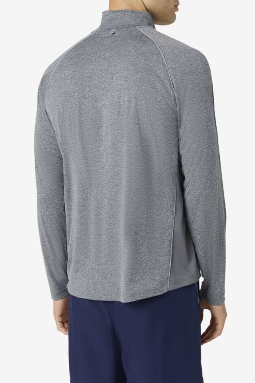 Fila Pickleball 1/4 Zip Miesten Pikeepaita Harmaat | Fila432QC