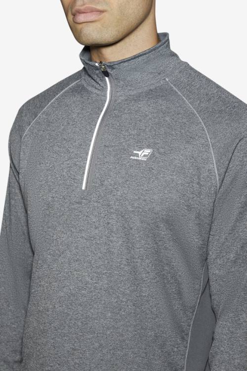 Fila Pickleball 1/4 Zip Miesten Pikeepaita Harmaat | Fila432QC
