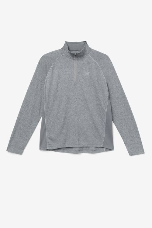 Fila Pickleball 1/4 Zip Miesten Pikeepaita Harmaat | Fila432QC
