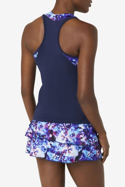 Fila Pickleball Halter Tank Naisten Topit Laivastonsininen | Fila369SW