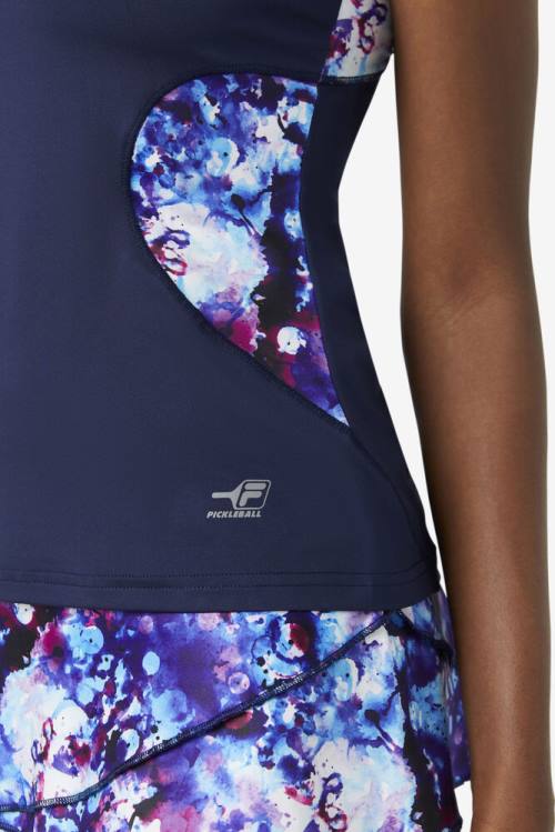 Fila Pickleball Halter Tank Naisten Topit Laivastonsininen | Fila369SW