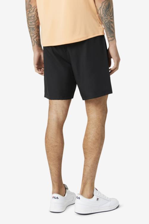 Fila Pickleball Miesten Shortsit Mustat | Fila093AZ