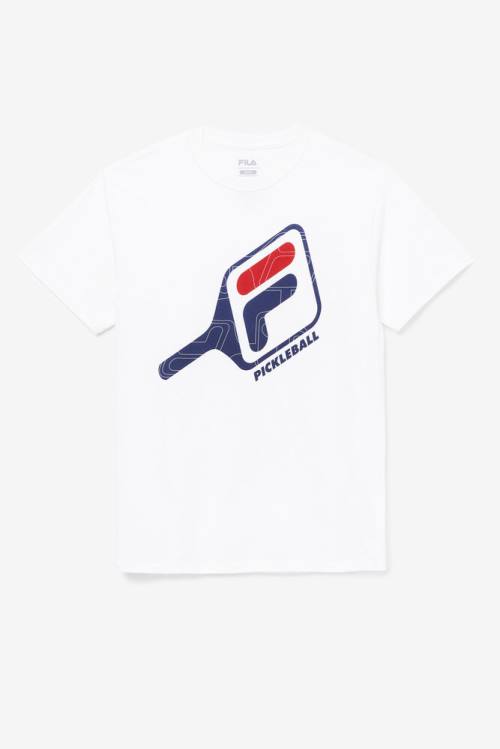 Fila Pickleball Paddle Tee Miesten T Paidat Valkoinen | Fila752UN