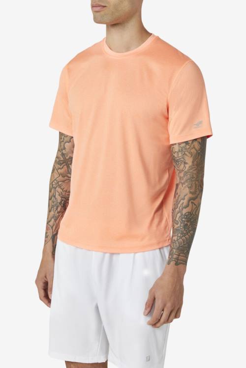 Fila Pickleball Scallop Hem Crew Miesten T Paidat Oranssi | Fila192VK
