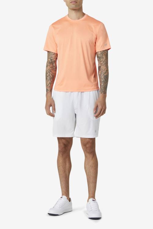 Fila Pickleball Scallop Hem Crew Miesten T Paidat Oranssi | Fila192VK