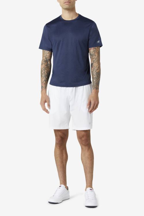Fila Pickleball Scallop Hem Crew Miesten T Paidat Laivastonsininen | Fila473NR