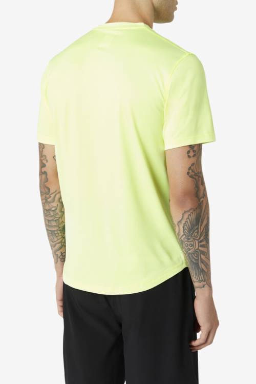 Fila Pickleball Scallop Hem Crew Miesten T Paidat Keltainen | Fila487YH