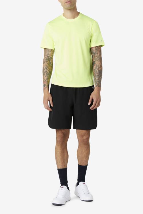 Fila Pickleball Scallop Hem Crew Miesten T Paidat Keltainen | Fila487YH