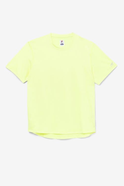 Fila Pickleball Scallop Hem Crew Miesten T Paidat Keltainen | Fila487YH