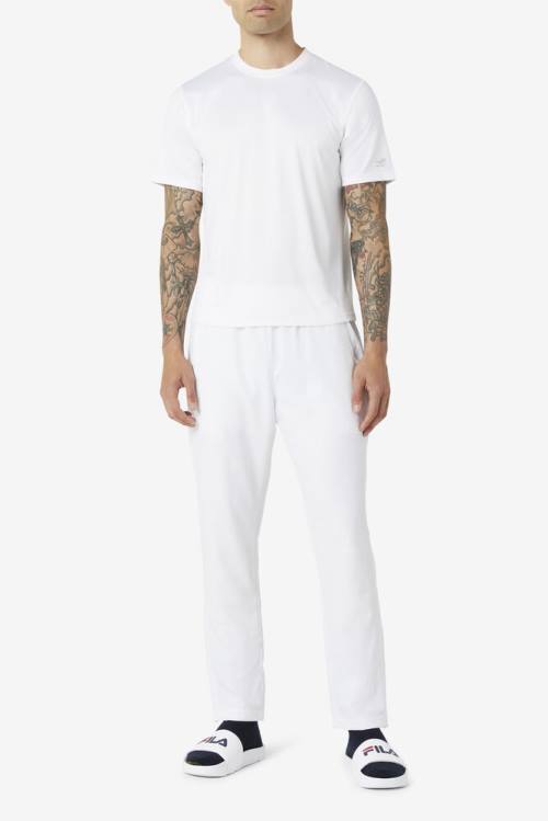 Fila Pickleball Scallop Hem Crew Miesten T Paidat Valkoinen | Fila501VG