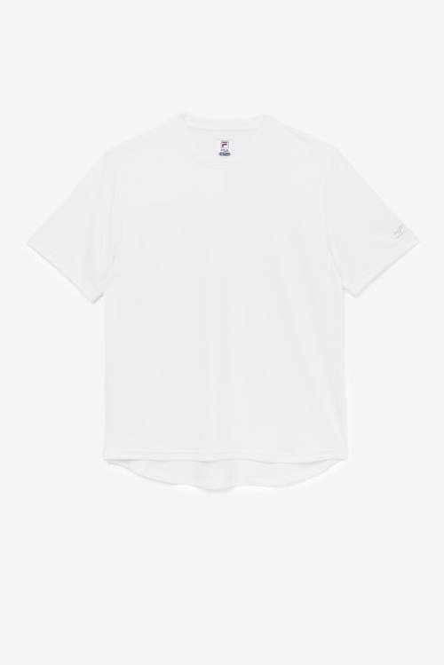 Fila Pickleball Scallop Hem Crew Miesten T Paidat Valkoinen | Fila501VG
