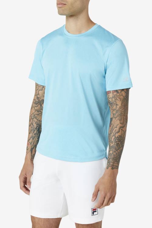 Fila Pickleball Scallop Hem Crew Miesten T Paidat Sininen | Fila593CZ