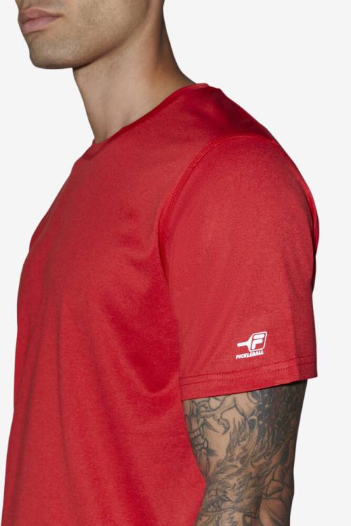 Fila Pickleball Scallop Hem Crew Miesten T Paidat Punainen | Fila764IW
