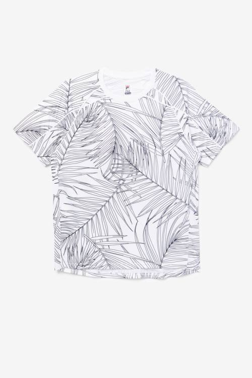 Fila Pickleball Sleeve Crew Miesten T Paidat Valkoinen | Fila380KT