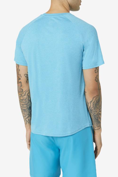 Fila Pickleball Sleeve Crew Miesten T Paidat Sininen Mustat | Fila502CY