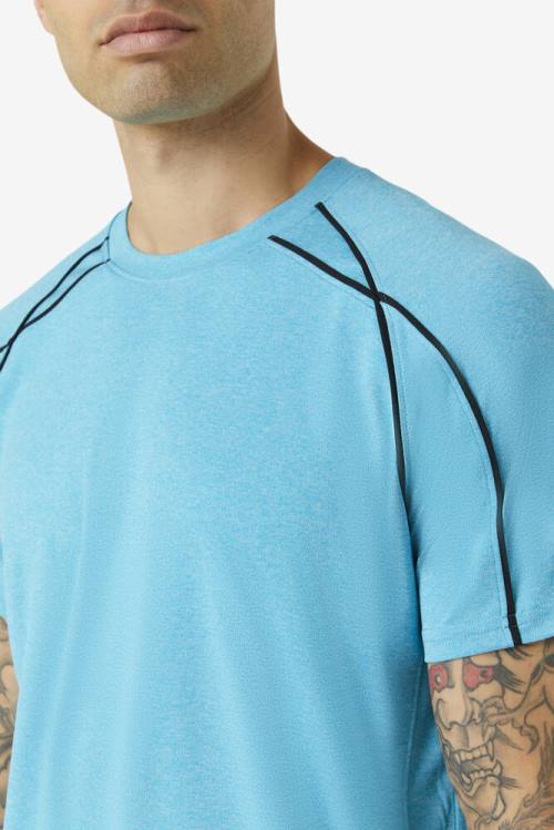 Fila Pickleball Sleeve Crew Miesten T Paidat Sininen Mustat | Fila502CY