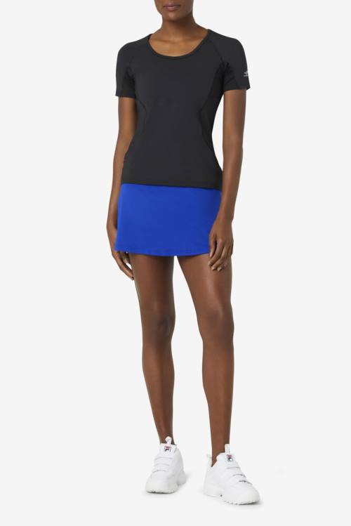 Fila Pickleball Sleeve Top Naisten T Paidat Mustat | Fila547VK