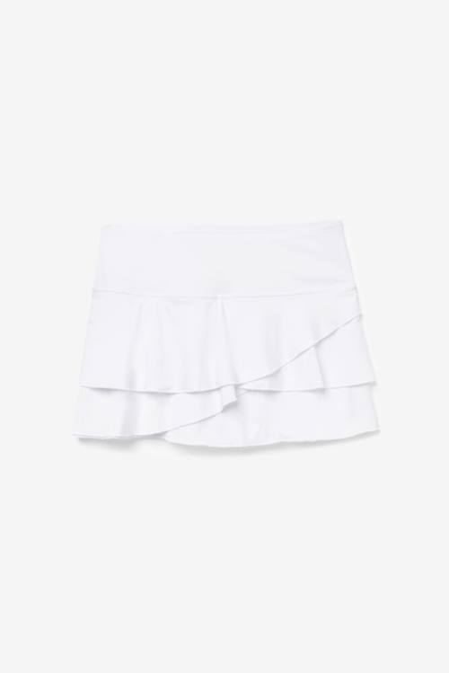 Fila Pickleball Tiered Printed Skort Naisten Hameet Valkoinen | Fila485HT