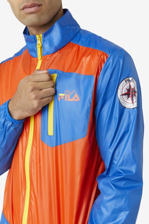Fila Pinnacle Miesten Takki Oranssi Sininen Sitruuna | Fila703IB