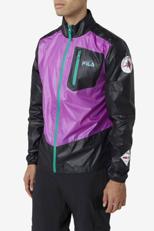 Fila Pinnacle Miesten Takki Violetit Mustat Vihreä | Fila084SZ