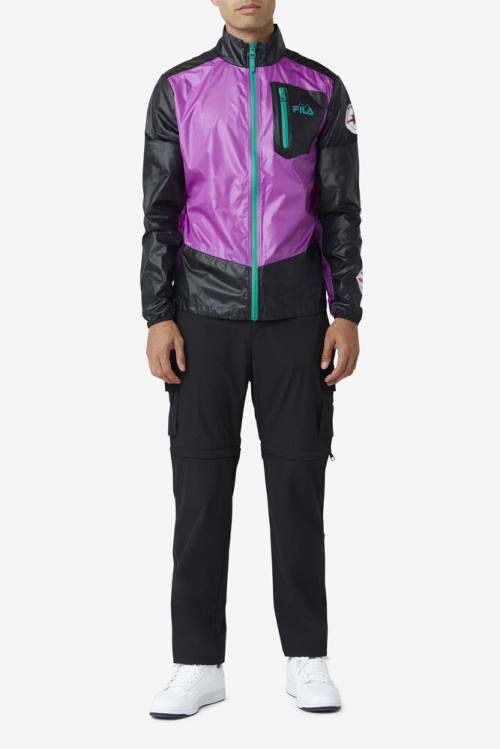 Fila Pinnacle Miesten Takki Violetit Mustat Vihreä | Fila084SZ