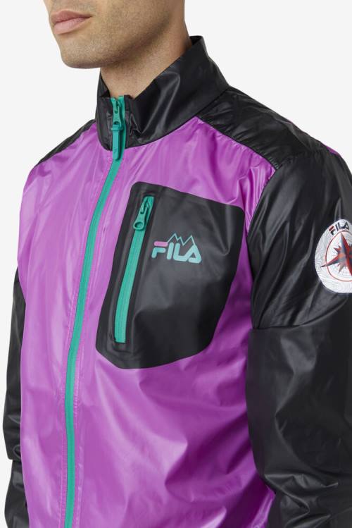 Fila Pinnacle Miesten Takki Violetit Mustat Vihreä | Fila084SZ