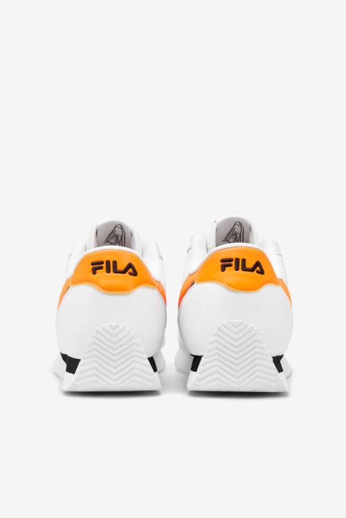 Fila Province Miesten Tennarit Valkoinen Oranssi Mustat | Fila364GA