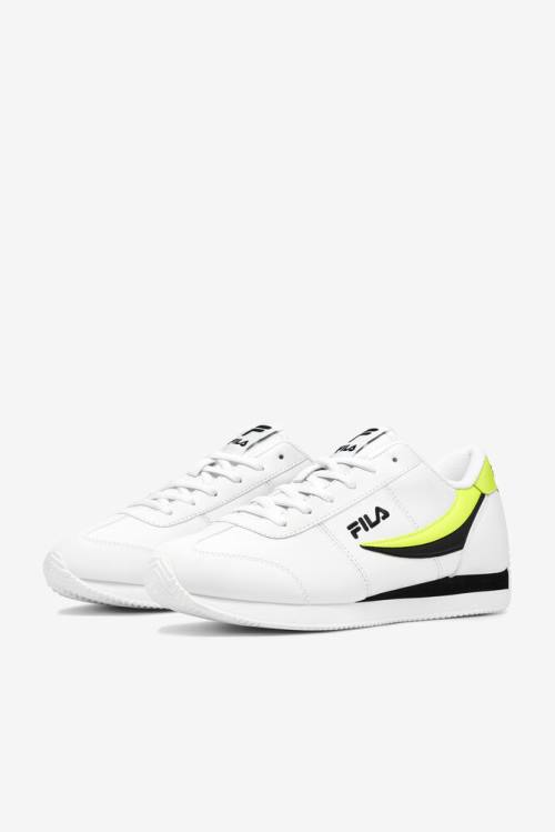 Fila Province Miesten Tennarit Valkoinen Keltainen Mustat | Fila853UA