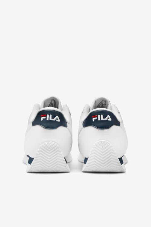 Fila Province Miesten Tennarit Valkoinen Laivastonsininen Punainen | Fila869GO