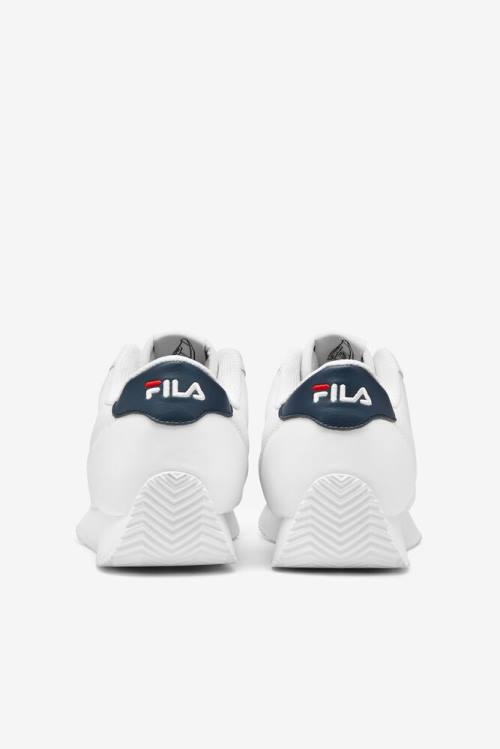 Fila Province Naisten Tennarit Valkoinen Laivastonsininen Punainen | Fila736TD