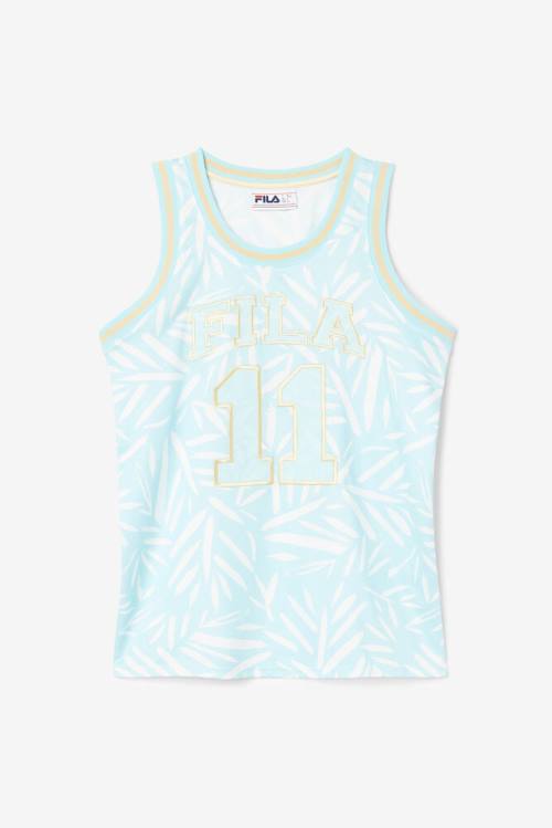 Fila Quincy Basketball Jersey Naisten Topit Sininen Valkoinen | Fila534MB