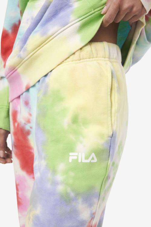 Fila Raleigh Tie Dye Jogger Naisten Housut Vihreä Valkoinen Punainen | Fila204CF