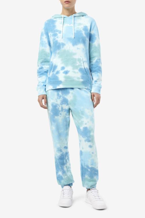 Fila Raleigh Tie Dye Jogger Naisten Housut Valkoinen | Fila249ZH