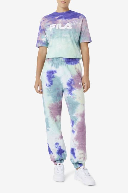 Fila Raleigh Tie Dye Jogger Naisten Housut Sininen | Fila352HJ