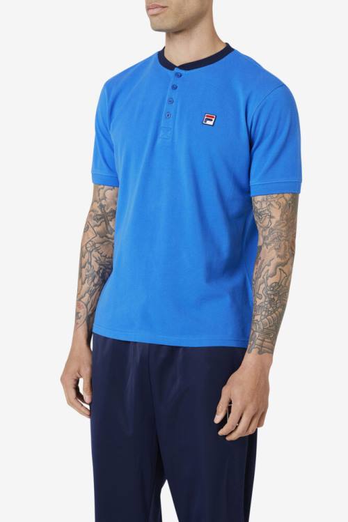 Fila Ralph Henley Miesten T Paidat Sininen Laivastonsininen | Fila735RT