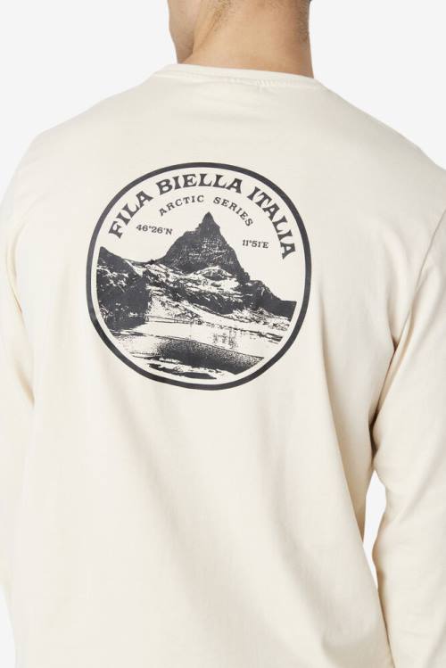 Fila Rappel Long Sleeve Tee Miesten T Paidat Valkoinen | Fila842AD
