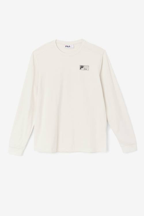 Fila Rappel Long Sleeve Tee Miesten T Paidat Valkoinen | Fila842AD