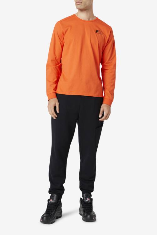 Fila Rappel Long Sleeve Tee Miesten T Paidat Oranssi | Fila907EV