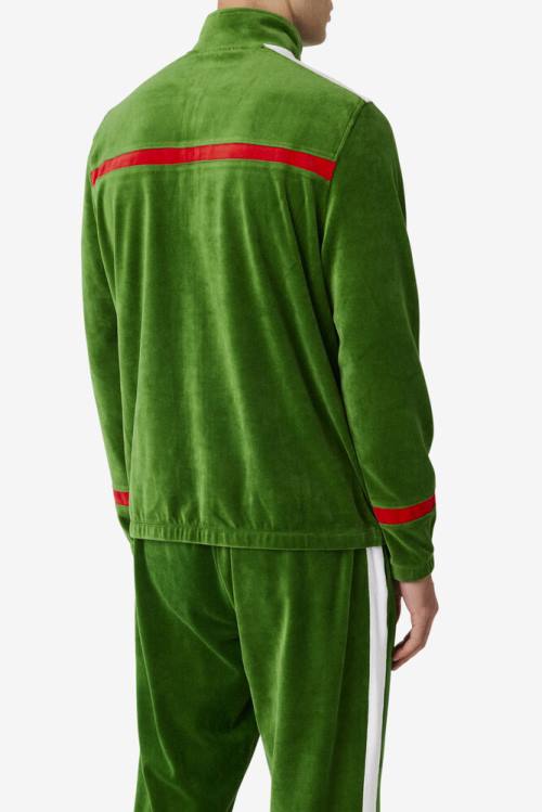 Fila Ravid Velour Miesten Takki Valkoinen Punainen | Fila947IB
