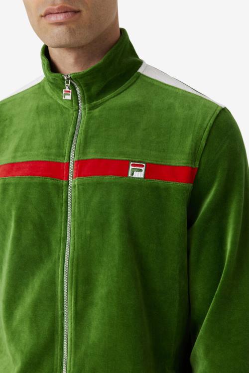 Fila Ravid Velour Miesten Takki Valkoinen Punainen | Fila947IB