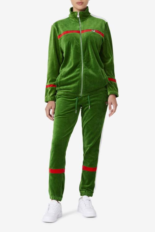 Fila Ravid Velour Miesten Takki Valkoinen Punainen | Fila947IB