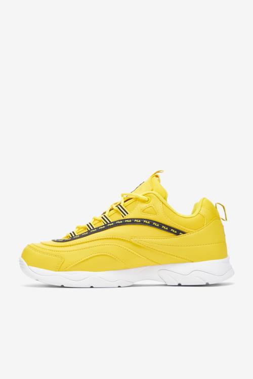 Fila Ray Repeat Miesten Tennarit Sitruuna Valkoinen Mustat | Fila147LR