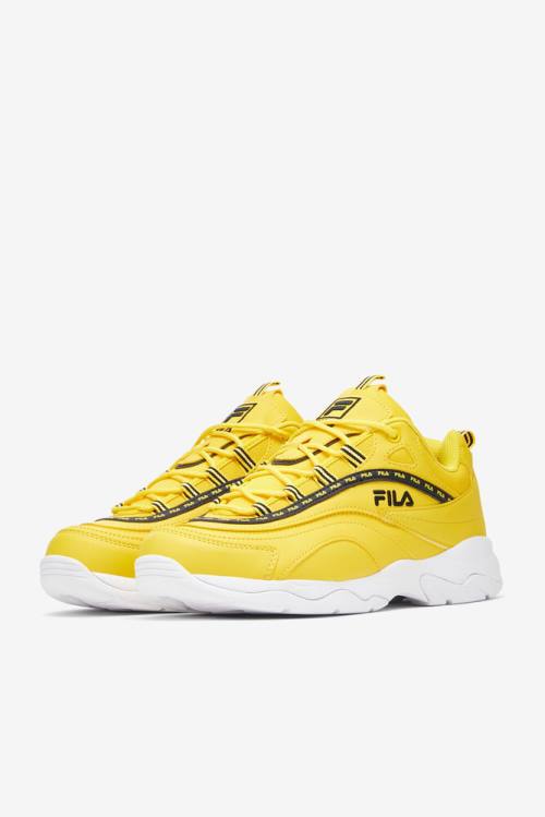 Fila Ray Repeat Miesten Tennarit Sitruuna Valkoinen Mustat | Fila147LR