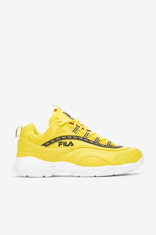 Fila Ray Repeat Miesten Tennarit Sitruuna Valkoinen Mustat | Fila147LR