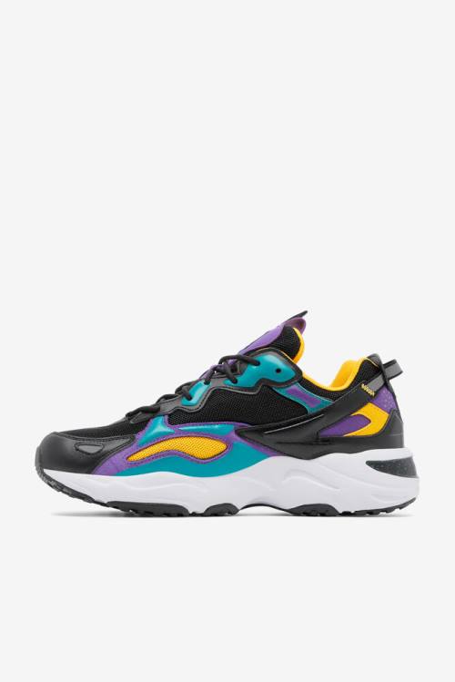 Fila Ray Tracer Miesten Apex Tennarit Mustat Kuninkaallinen Sininen Violetit Valkoinen | Fila629WK