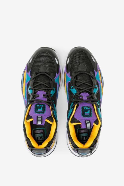Fila Ray Tracer Miesten Apex Tennarit Mustat Kuninkaallinen Sininen Violetit Valkoinen | Fila629WK