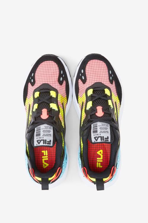 Fila Ray Tracer Miesten Evo Tennarit Mustat Valkoinen Keltainen | Fila610TZ
