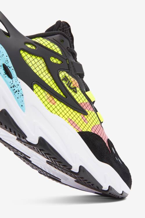 Fila Ray Tracer Miesten Evo Tennarit Mustat Valkoinen Keltainen | Fila610TZ